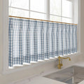 Celia Striped Plaid Café Curtains