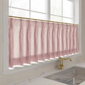 Celia Striped Plaid Café Curtains