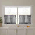 Celia Striped Plaid Café Curtains