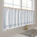 Celia Striped Plaid Café Curtains