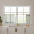 Celia Striped Plaid Café Curtains