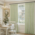Celia Striped Plaid Curtains