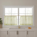 Celia Striped Plaid Café Curtains