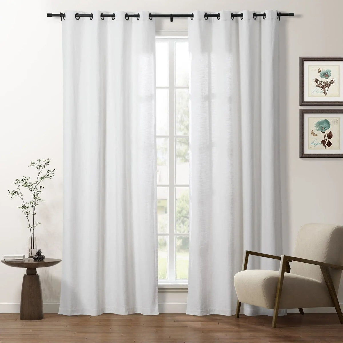 Cloe Cotton Blend Eyelet Curtains