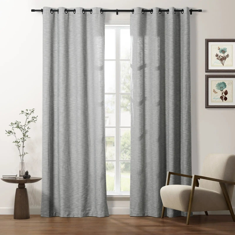 Cloe Cotton Blend Eyelet Curtains