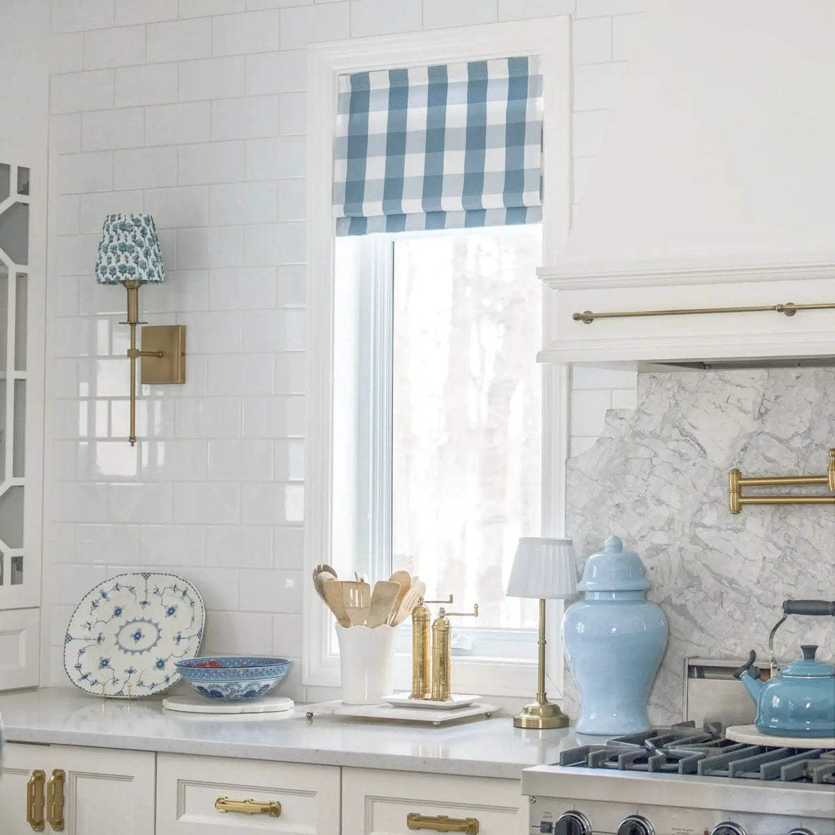 Celia Patterned Roman Blind Cordless