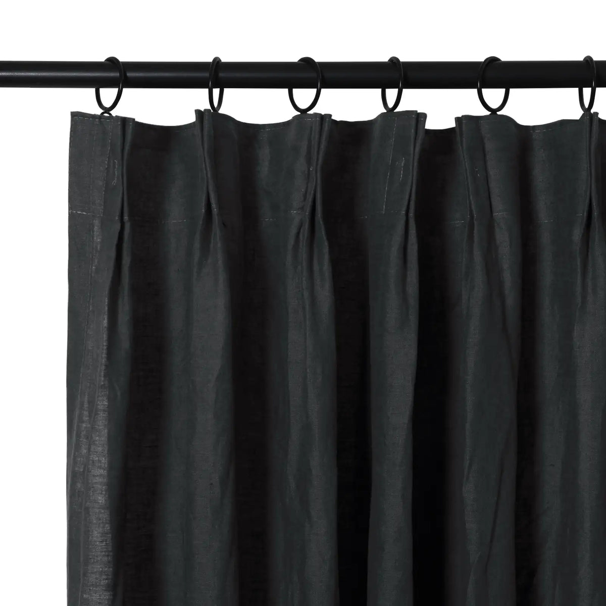 Doris Pure Linen Soft Top Curtains