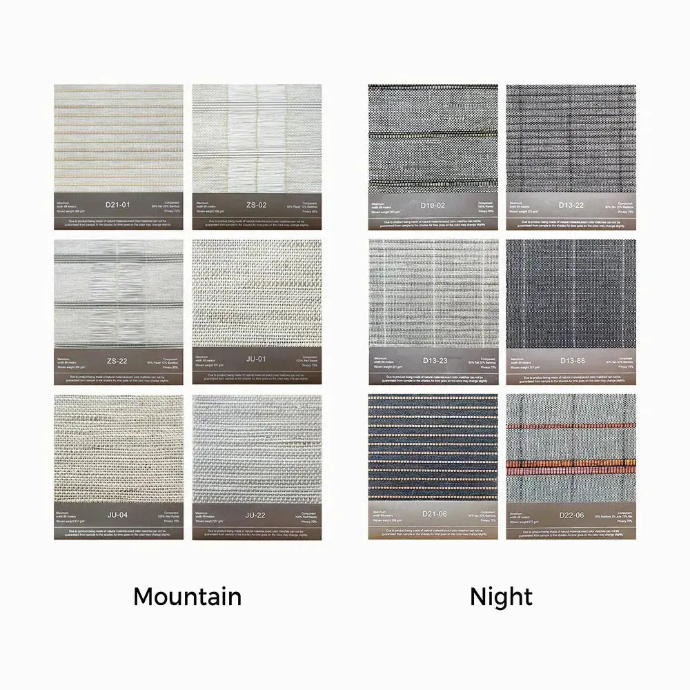 Choose Any 3 Bamboo Shades Sample Books TWOPAGES