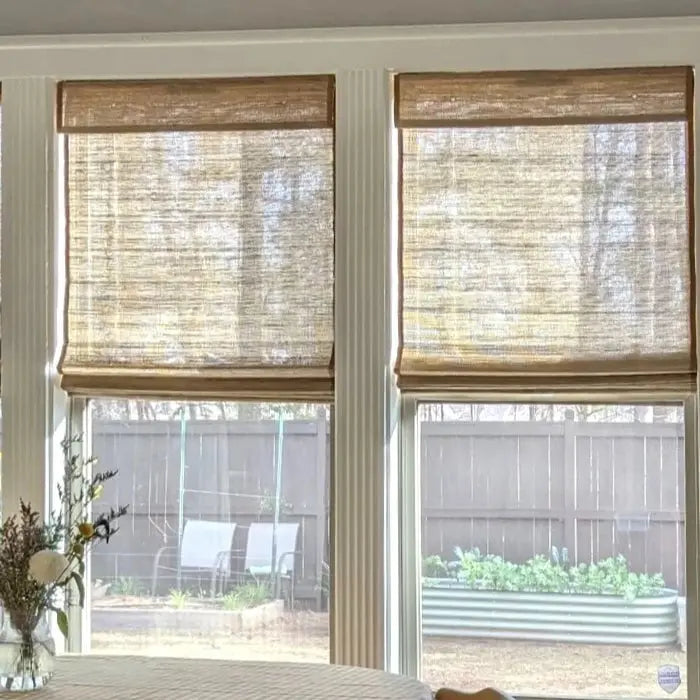 Lay Natural Ramie Bamboo Woven Blind - Coconut