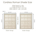 Patti Belgian Linen Roman Blind Cordless