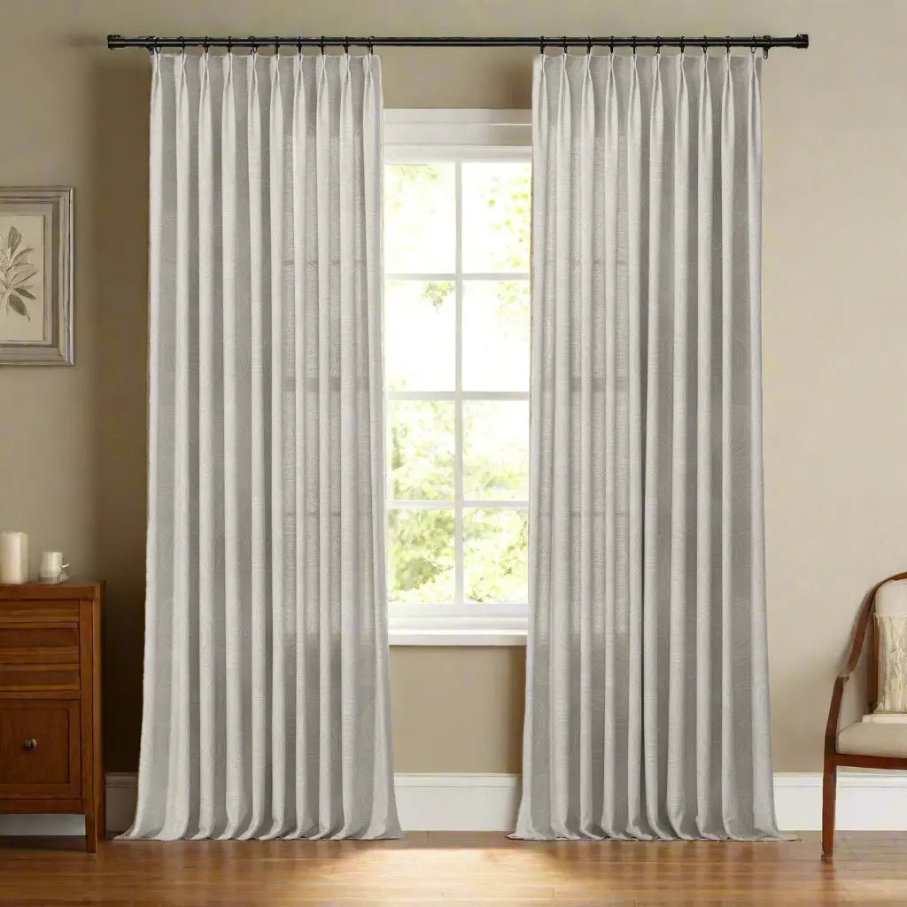 Holly Botanical Boho Pleated Curtains
