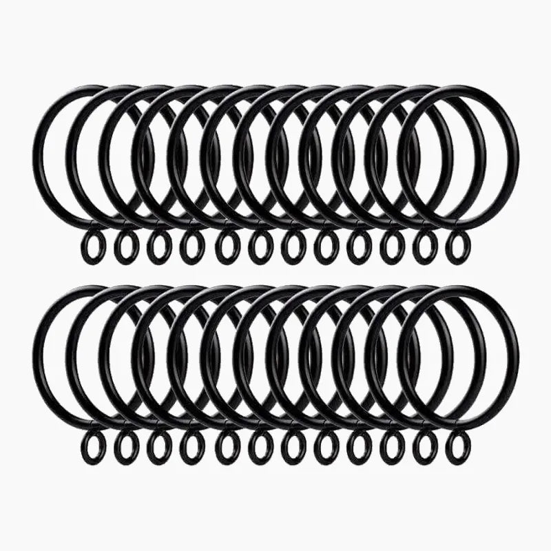 Metal Curtain Rings with Eyelets (Pack of 32)