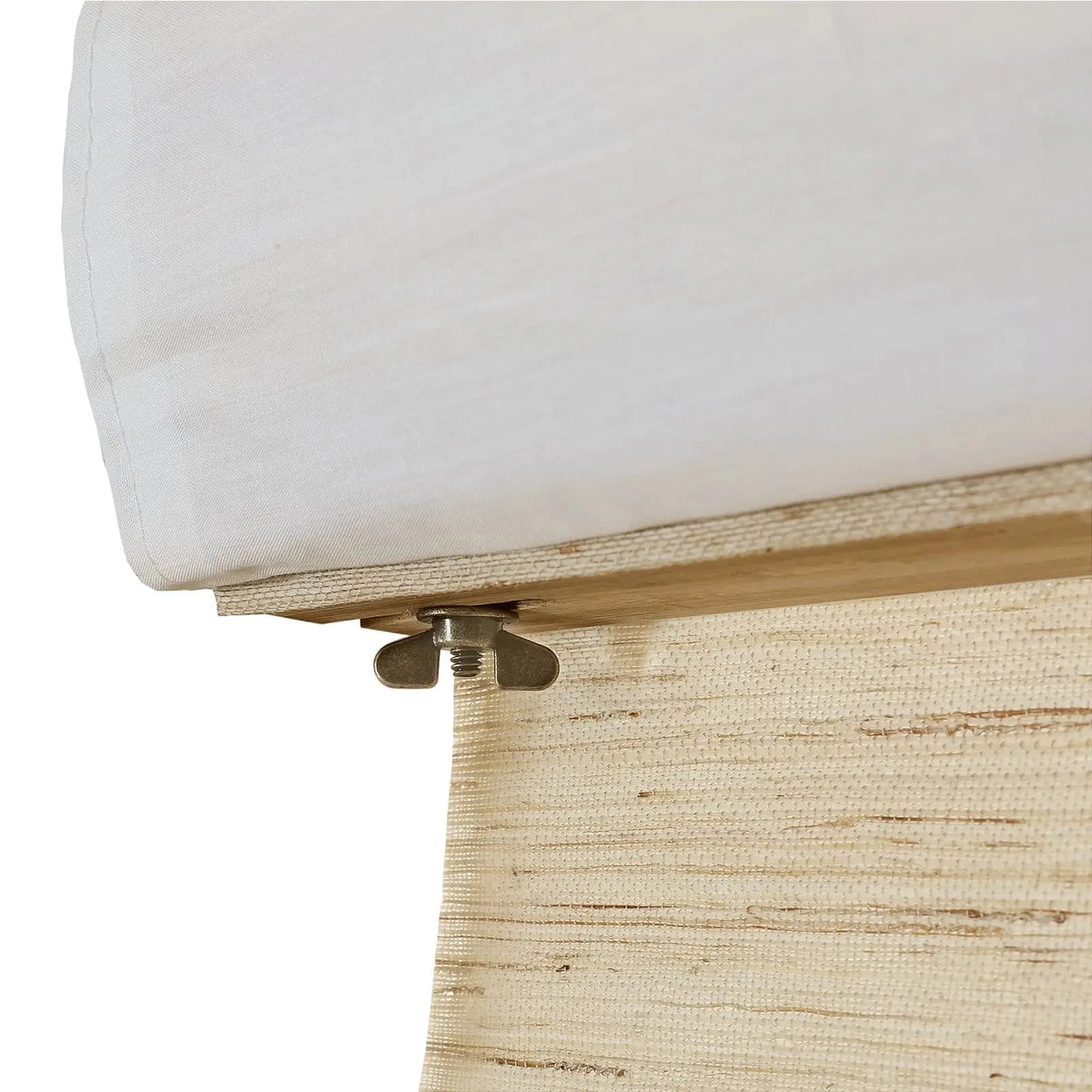 Lay Natural Ramie Bamboo Woven Blind - Cashew