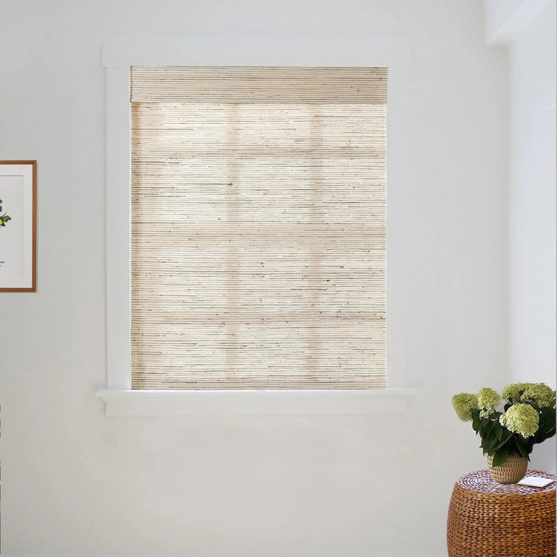 Lay Natural Ramie Bamboo Woven Blind - Beige Brown