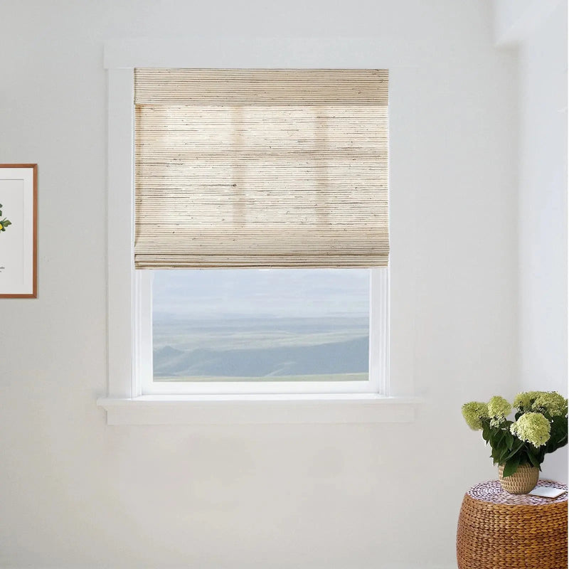 Lay Natural Ramie Bamboo Woven Blind - Beige Brown