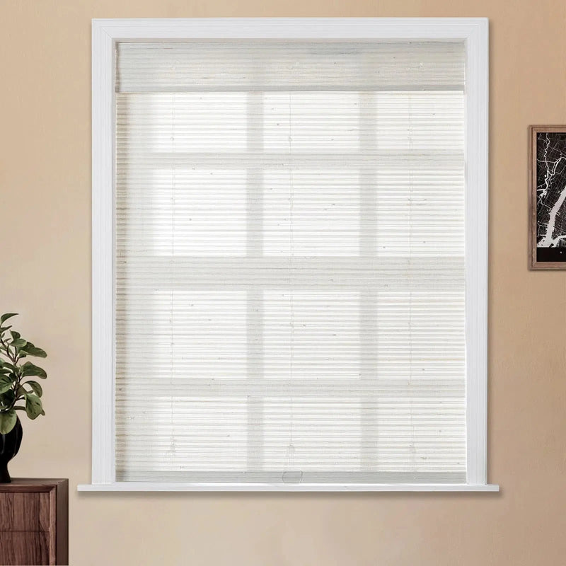 Lay Natural Paper Bamboo Woven Blind - Marble White