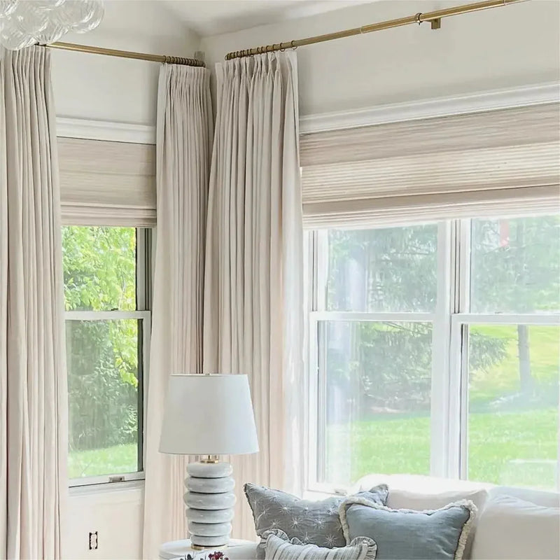 Lay Natural Paper Bamboo Woven Blind - Marble White