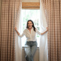 Stefana Silber x TWOPAGES Graphic Printed Linen Soft Top Curtains