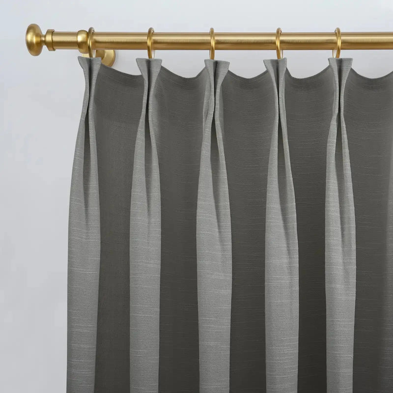 Jawara Textured Linen Cotton Pleated Curtains
