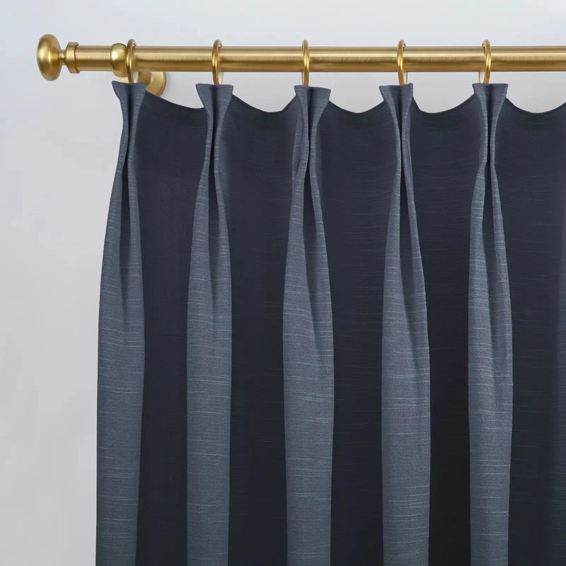 Jawara Textured Linen Cotton Pleated Curtains