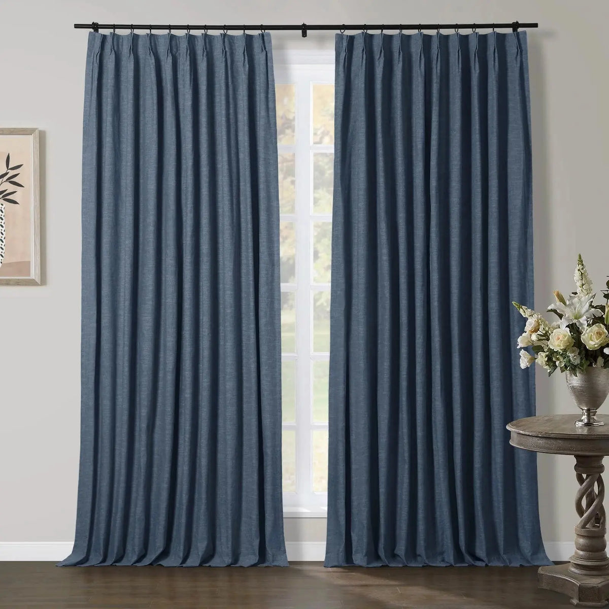 Jawara Textured Linen Cotton Pleated Curtains
