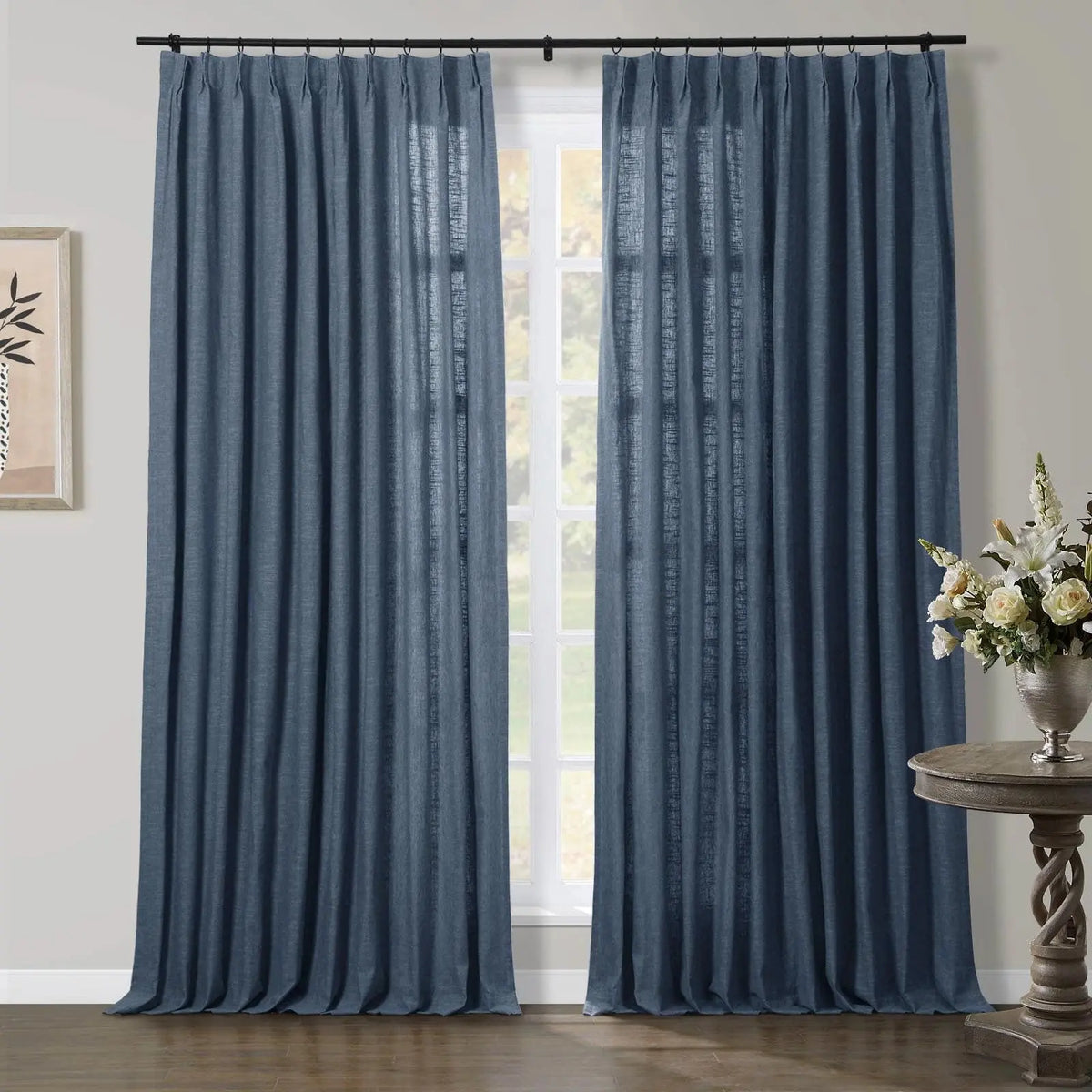Jawara Textured Linen Cotton Pleated Curtains
