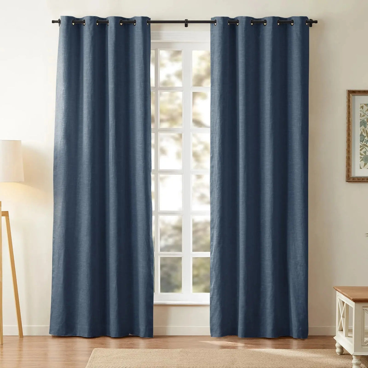 Jawara Textured Linen Cotton Eyelet Curtains