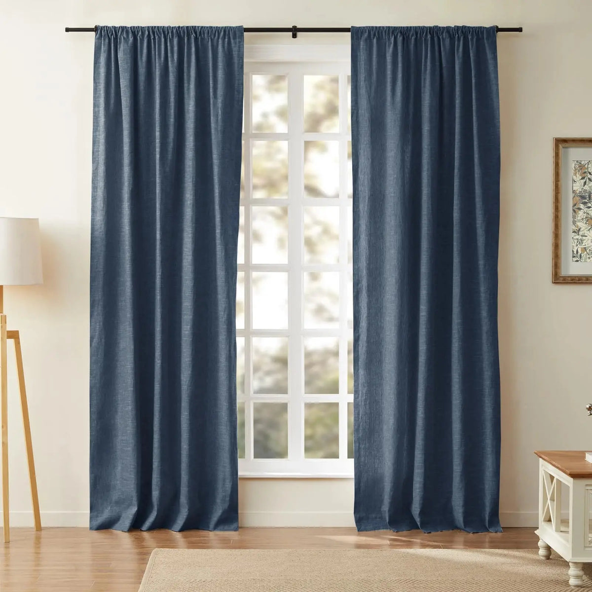 Jawara Textured Linen Cotton Soft Top Curtains
