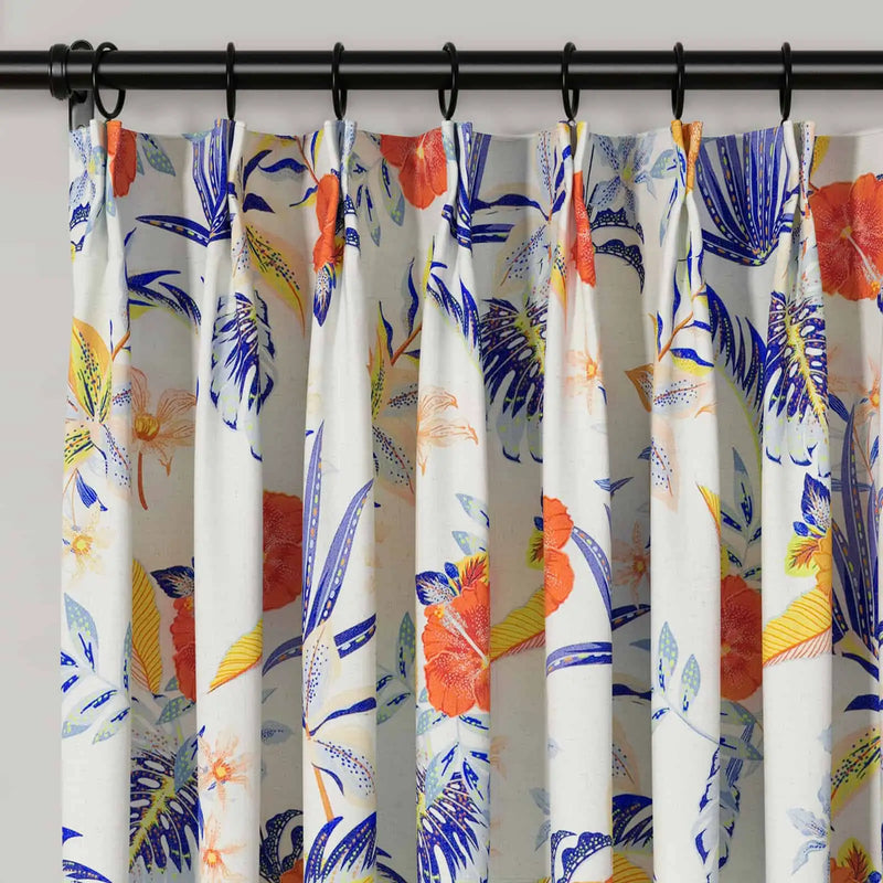 Holly Botanical Boho Pleated Curtains