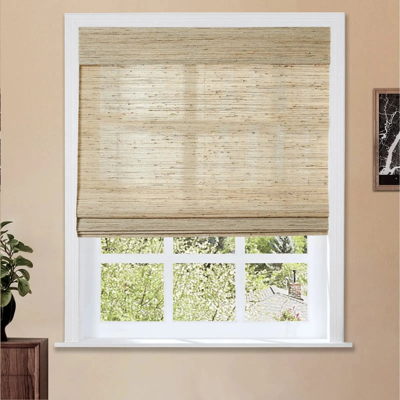 Lay Natural Ramie Bamboo Woven Blind - Beige