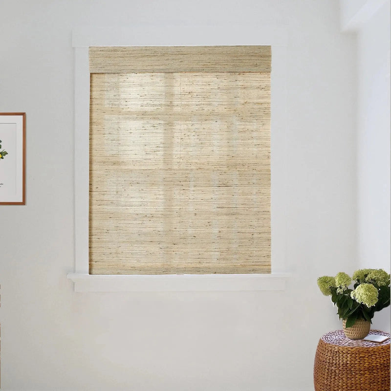 Lay Natural Ramie Bamboo Woven Blind - Beige