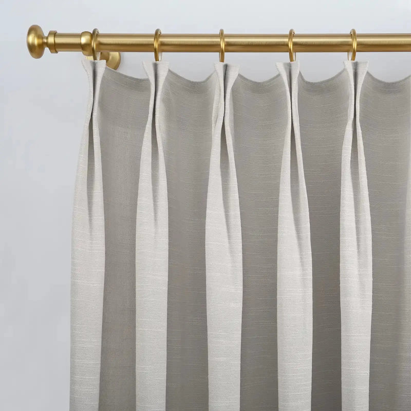 Jawara Textured Linen Cotton Pleated Curtains