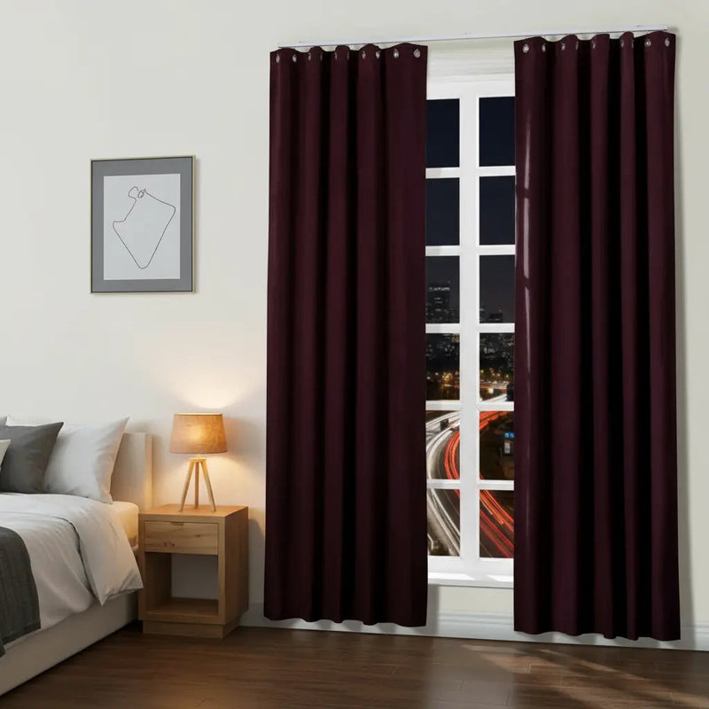 Gene 100% Blockout Soundproof Eyelet Curtains