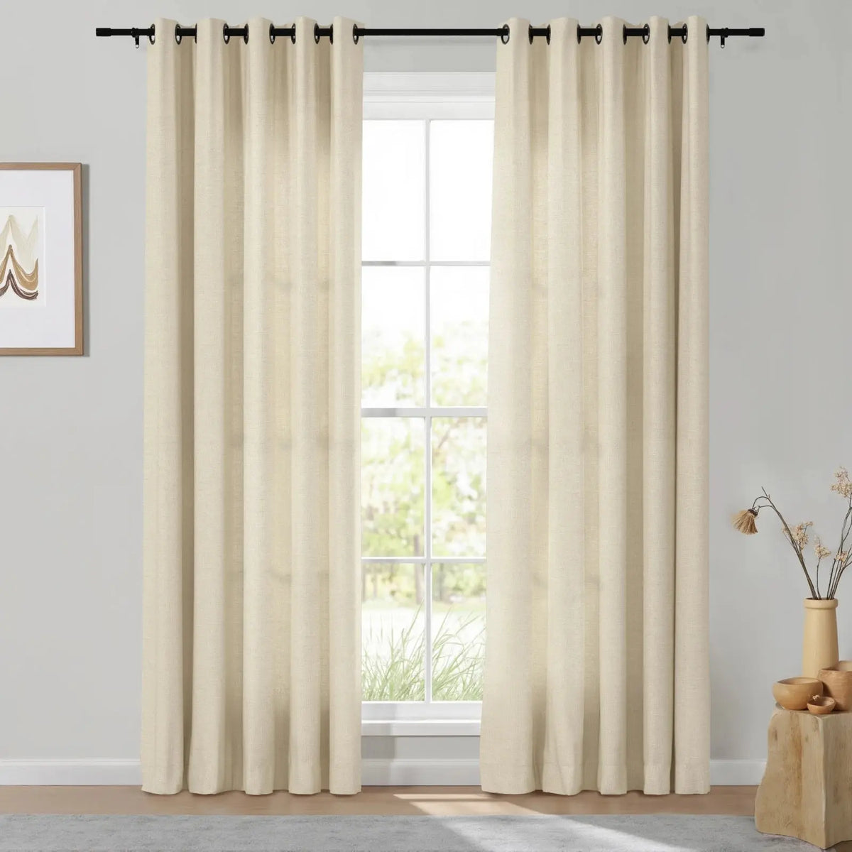Isabella Heavyweight Cotton Eyelet Curtains