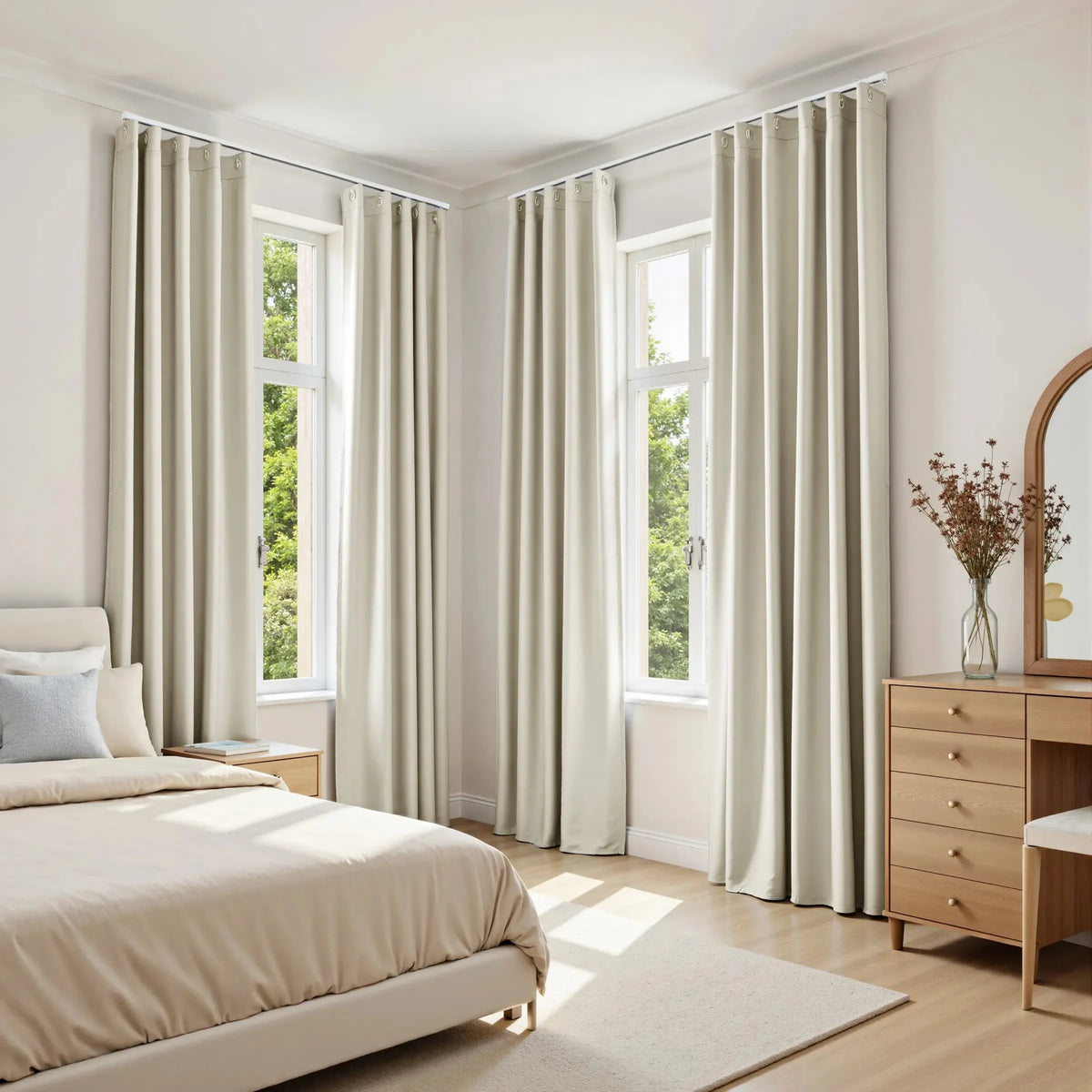 Gene 100% Blockout Soundproof Eyelet Curtains