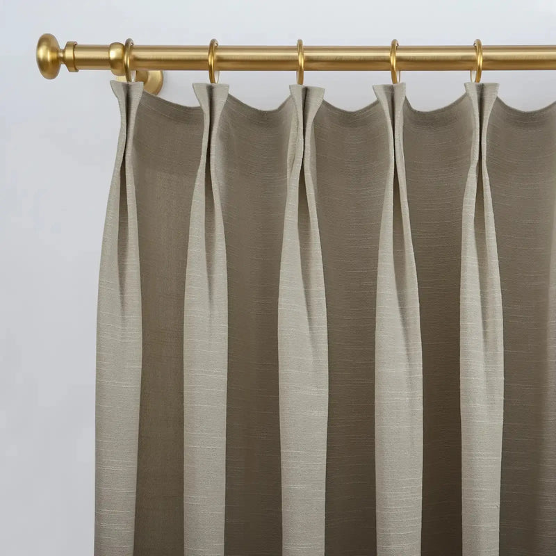 Jawara Textured Linen Cotton Pleated Curtains