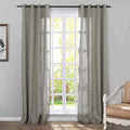 Jawara Textured Linen Cotton Eyelet Curtains