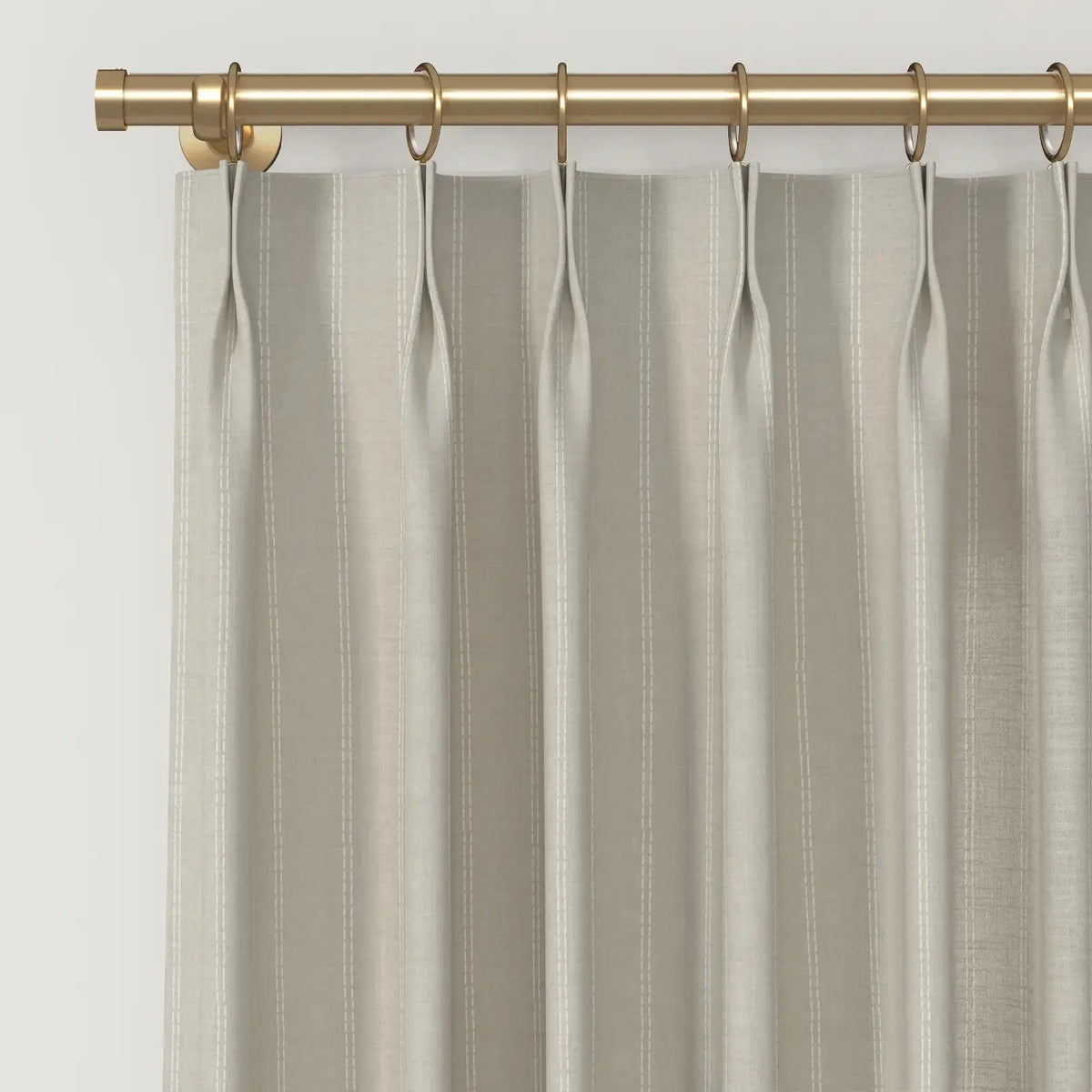 Jyll Mackie x TWOPAGES Refined Patterned Cotton Pleated Curtains