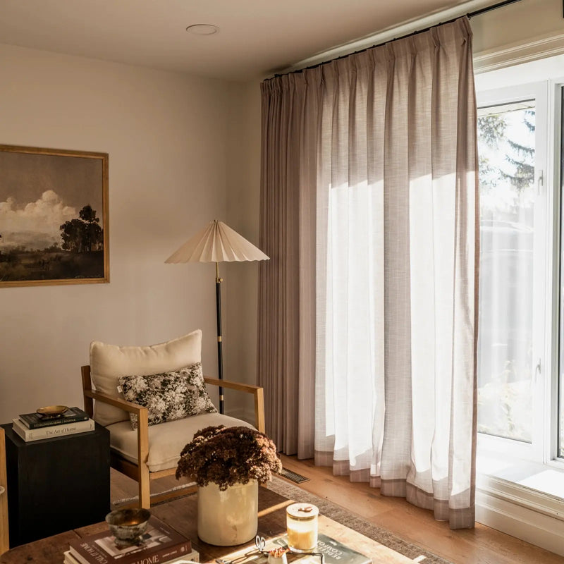 Jyll Mackie x TWOPAGES Refined Patterned Cotton Pleated Curtains