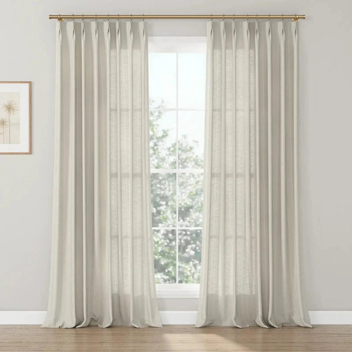 Jyll Mackie x TWOPAGES Refined Patterned Cotton Pleated Curtains