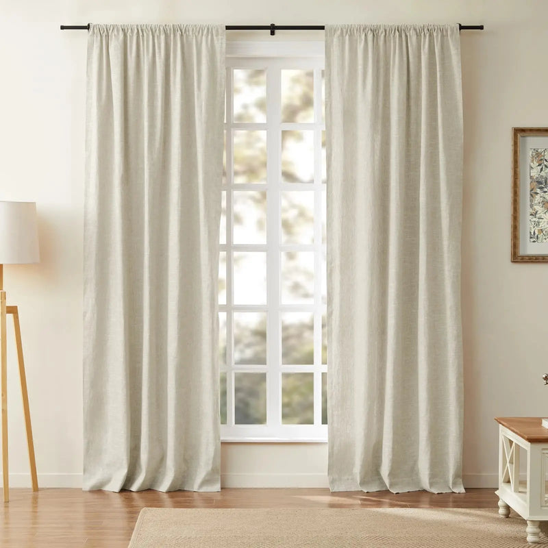Jawara Textured Linen Cotton Soft Top Curtains