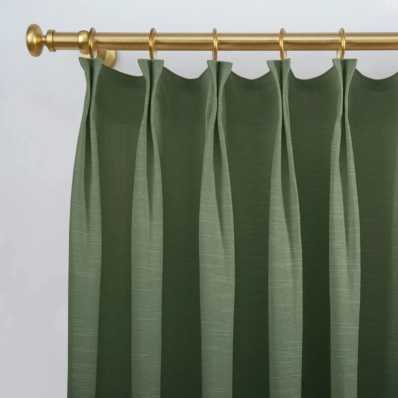 Jawara Textured Linen Cotton Pleated Curtains