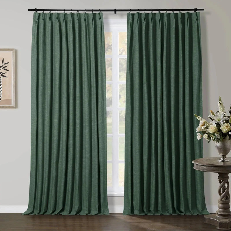 Jawara Textured Linen Cotton Pleated Curtains