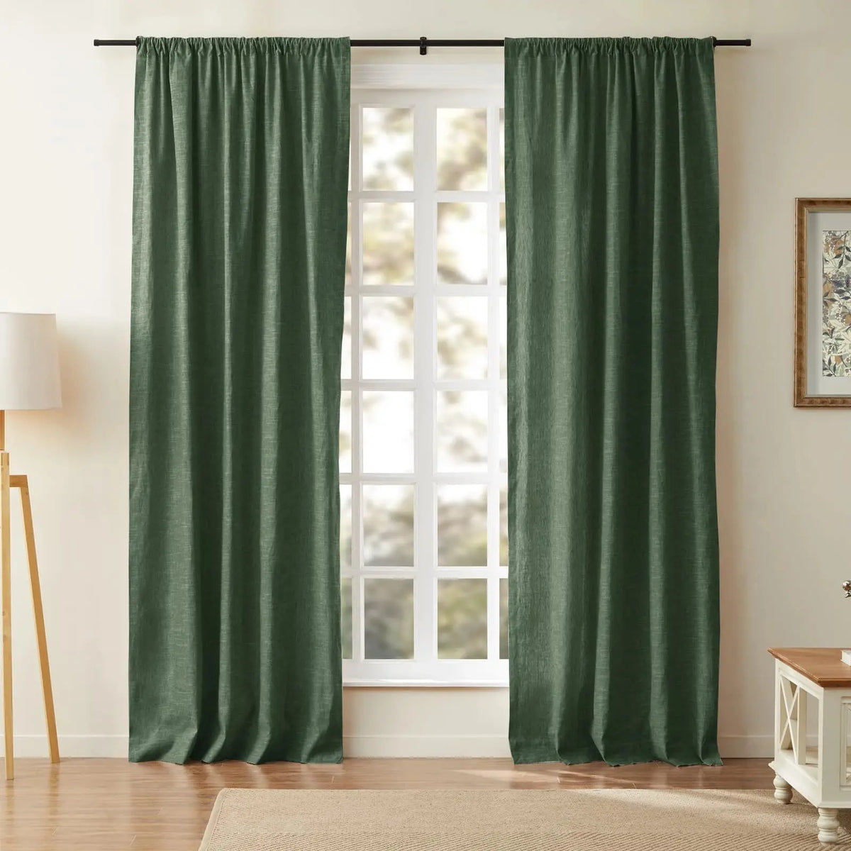 Jawara Textured Linen Cotton Soft Top Curtains