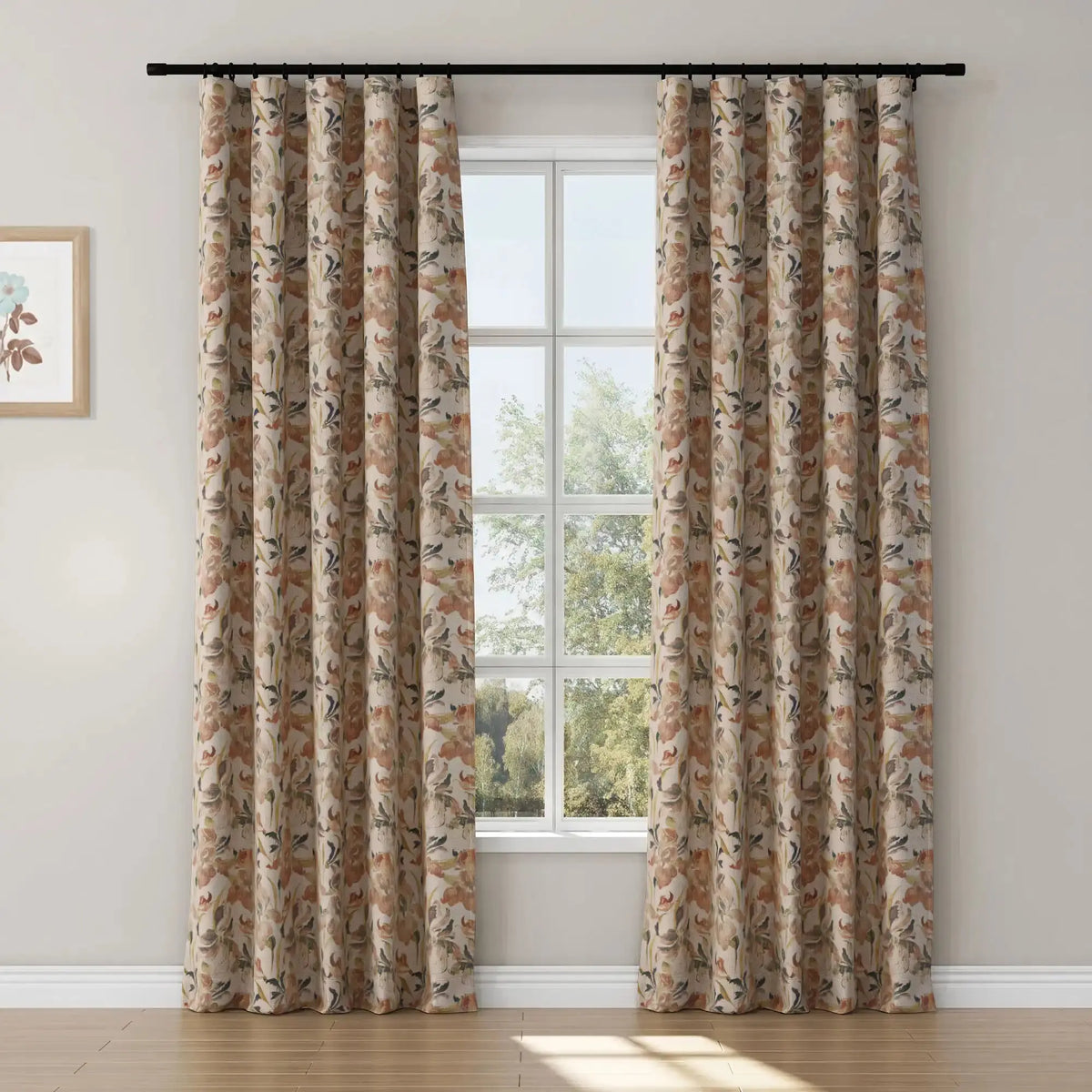 Sara Le x TWOPAGES Vintage Printed Linen Soft Top Curtains