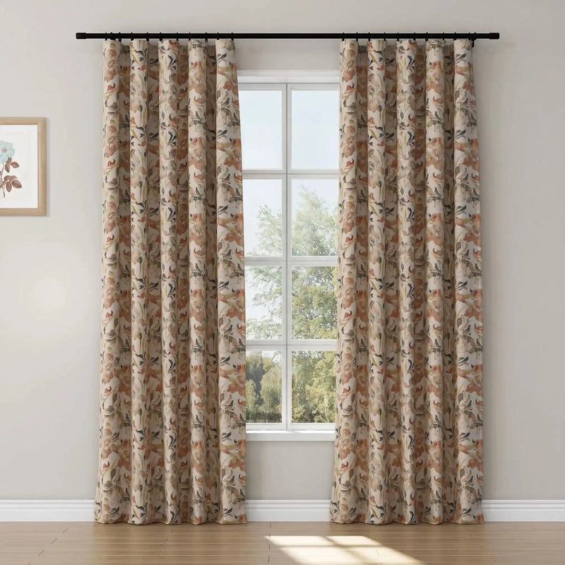 Sara Le x TWOPAGES Vintage Printed Linen Soft Top Curtains