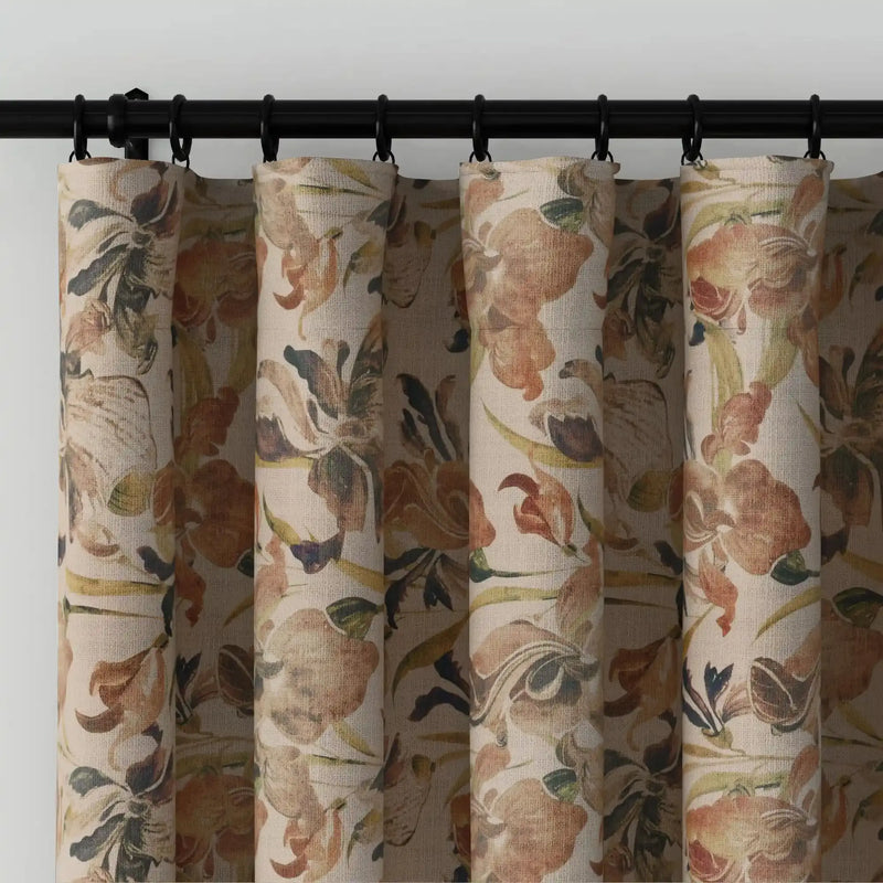 Sara Le x TWOPAGES Vintage Printed Linen Soft Top Curtains