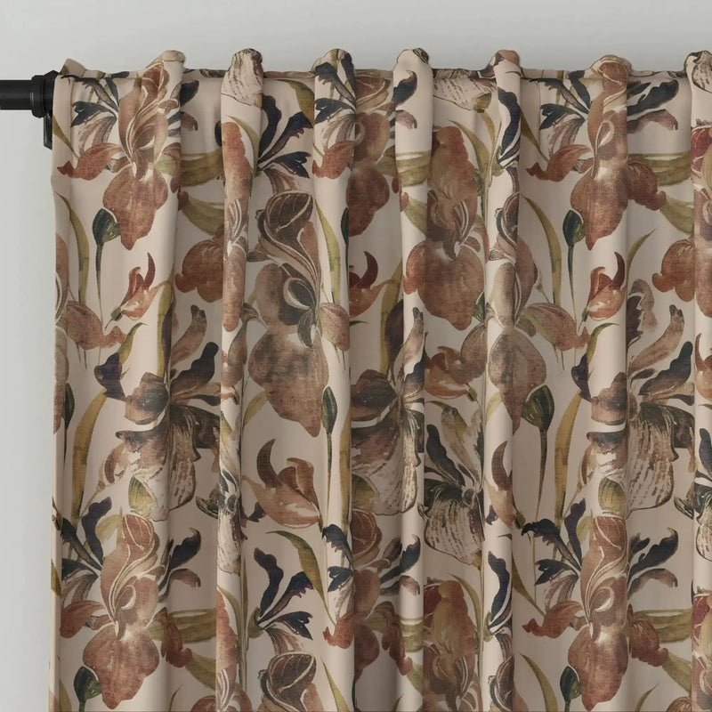 Sara Le x TWOPAGES Vintage Printed Linen Soft Top Curtains
