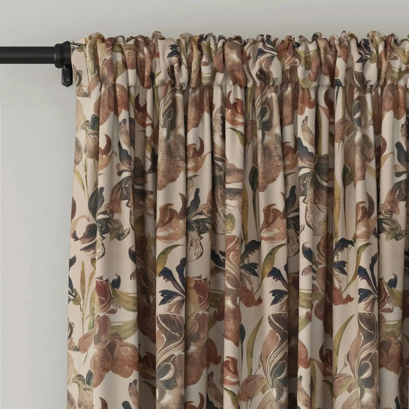 Sara Le x TWOPAGES Vintage Printed Linen Soft Top Curtains