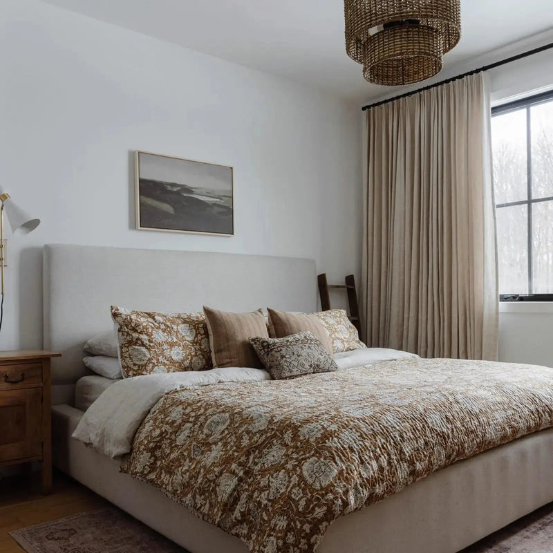 Jawara Textured Linen Cotton Pleated Curtains